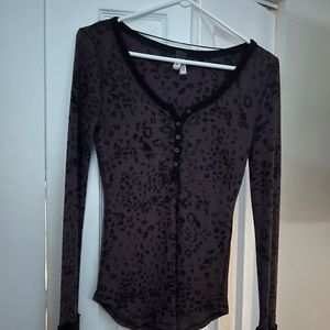 Free people Thermal long sleeve tee